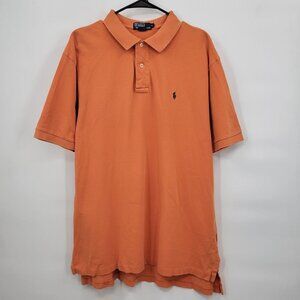 Polo By Ralph Lauren Short Sleeve Polo Shirt Henley Collar Cotton XL Mens